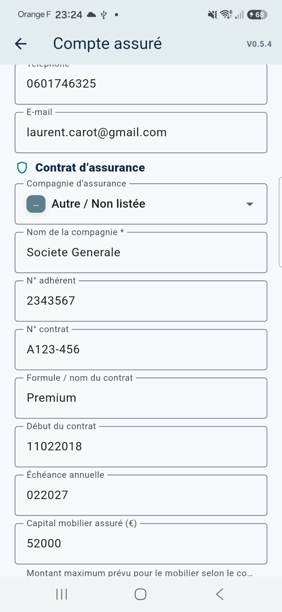 Compte assuré